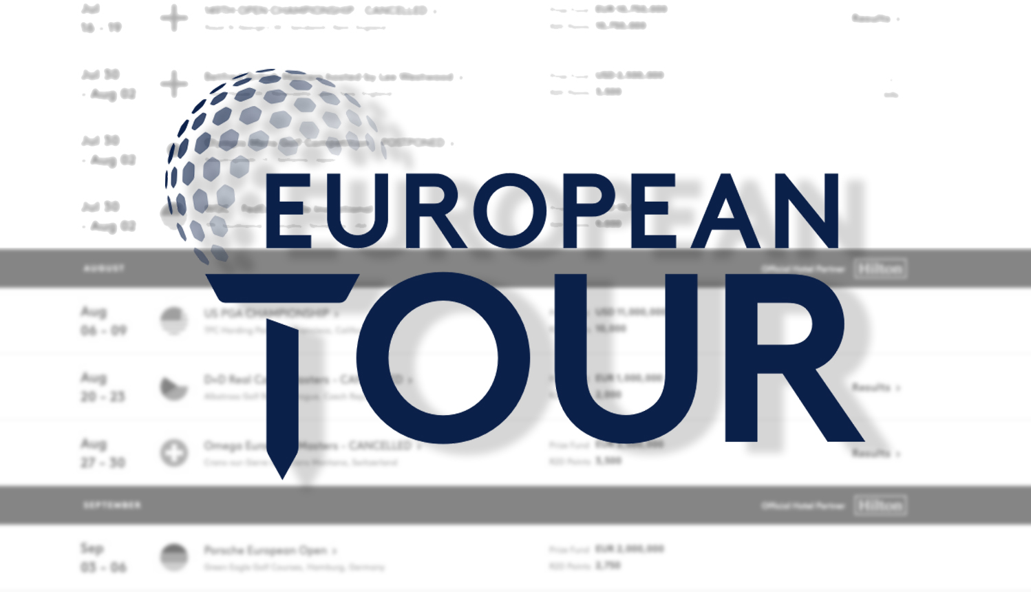 Un "festival de golf" pour la reprise du Tour Européen une semaine plus