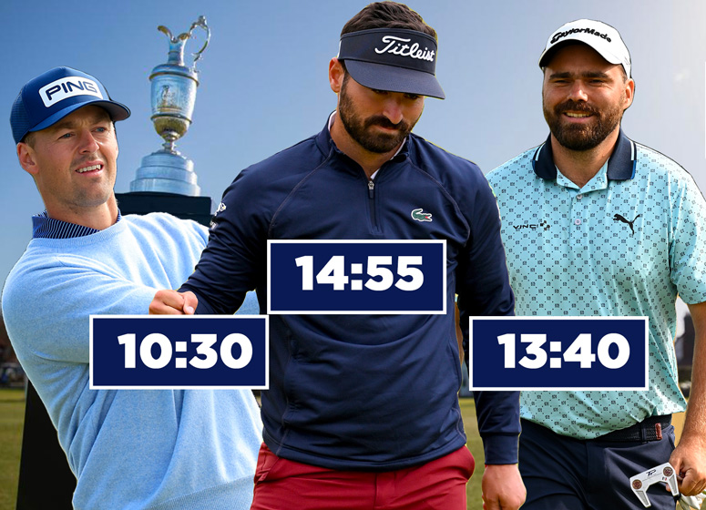 Les 3 Français avec des vainqueurs de majeurs, les tee times du 4e tour