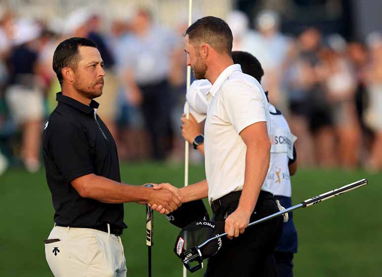 Xander Schauffele Ravit La Tête à Wyndham Clark Au Players Championship ...