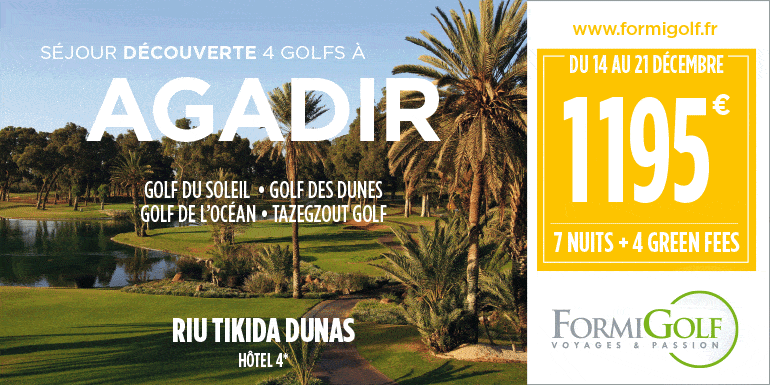 Formigolf D07 2024 – Agadir – Bandeau