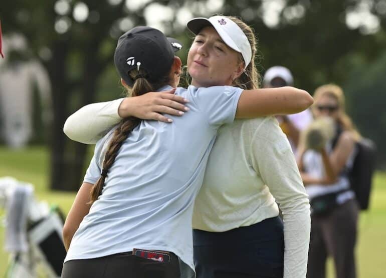 Asterisk Talley and Adela Cernousek (Kathryn Riley/USGA