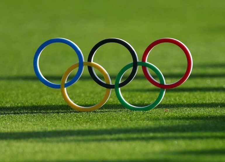 Olympic ring Photo by Andrew Redington/Getty Images