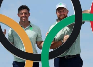 Team Ireland lowry mcilroy Photo by Andrew Redington / GETTY IMAGES EUROPE / Getty Images via AFP