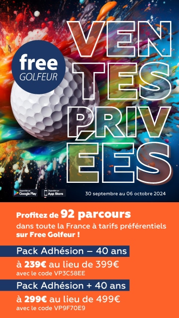 BlueGreen D12 2024 Free Golfeur – Bannière verticale