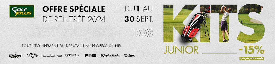 Golf Plus D28 – 2024 Rentrée Kit Juniors – bannière