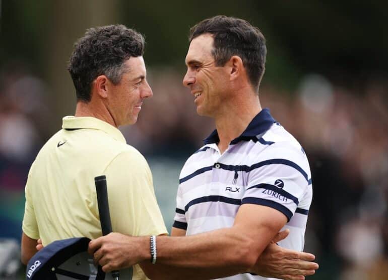 Billy Horschel Rory McIlroy Photo by Richard Heathcote/Getty Images