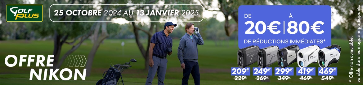 Golf Plus D36 – Offre Nikon – bannière