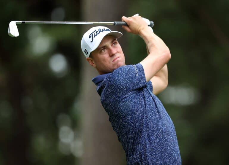 Justin Thomas Photo by LINTAO ZHANG / GETTY IMAGES ASIAPAC / Getty Images via AFP