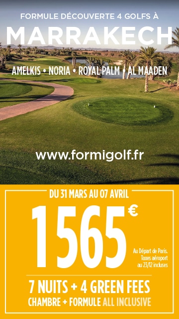 Formigolf E01 2025 – Tikida Marrakech – Bannière verticale