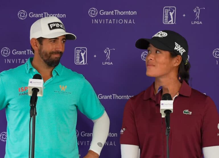 golf-pga-lpga-grant-thornton-invitational-matthieu-pavon-celine-boutier ©PGA Tour