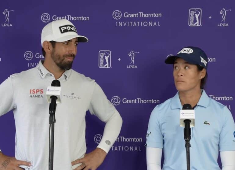 golf-pga-lpga-grant-thornton-invitational-matthieu-pavon-celine-boutier