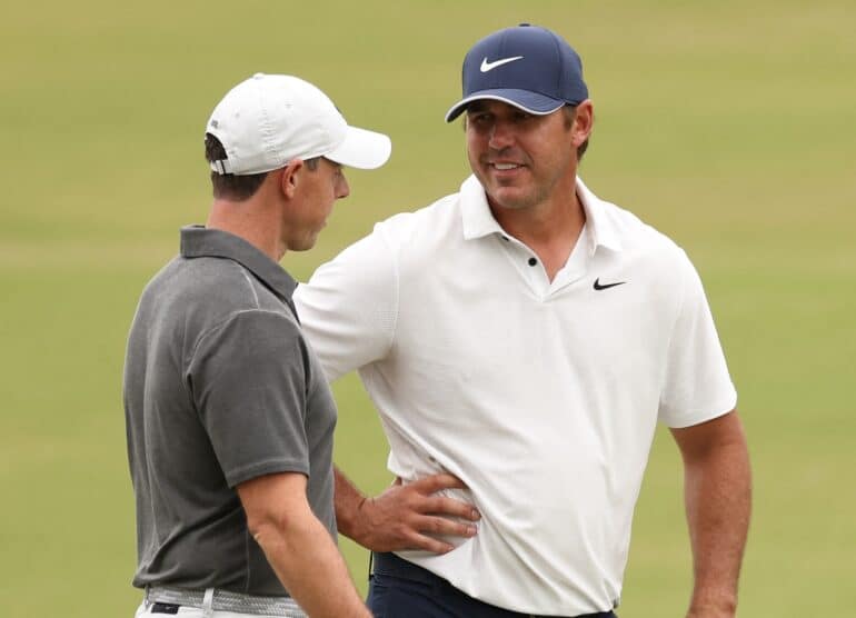 Brooks Koepka Rory McIlroy Ezra Shaw/Getty Images/AFP