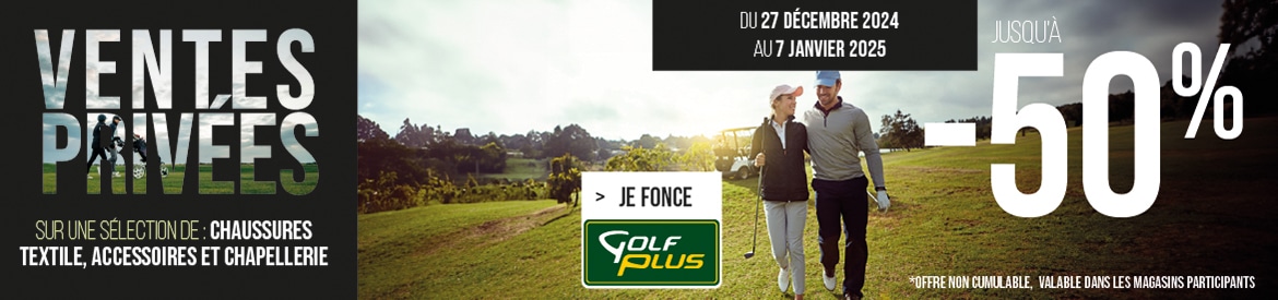 Golf Plus D39 – Ventes Privées – bannière