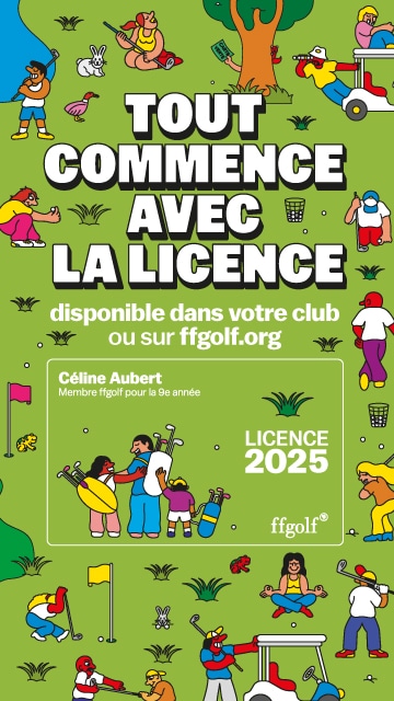 FFGOLF E01 – 2025 licences 2025  – Bannière verticale