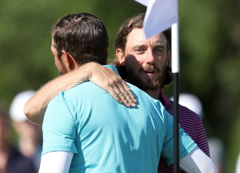 Tommy Fleetwood Matthieu Pavon Photo by Kate McShane/Getty Images