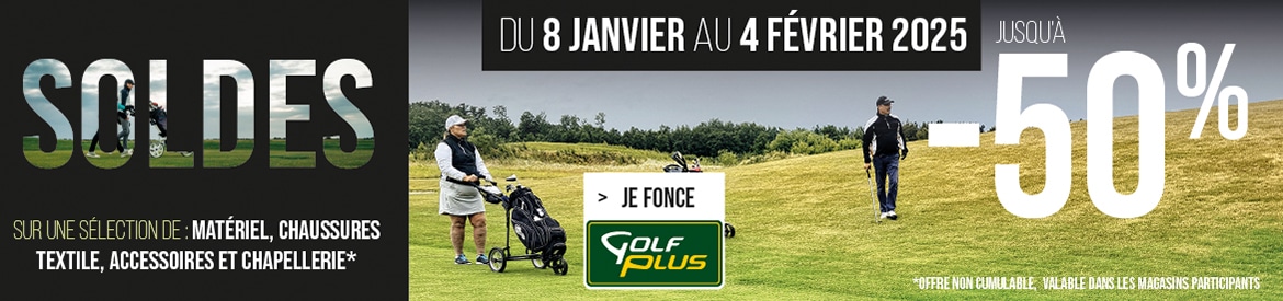 Golf Plus E01 – Soldes -50% – bannière