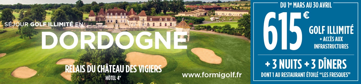 Formigolf E02 2025 – Château des Vigiers – Bannière large