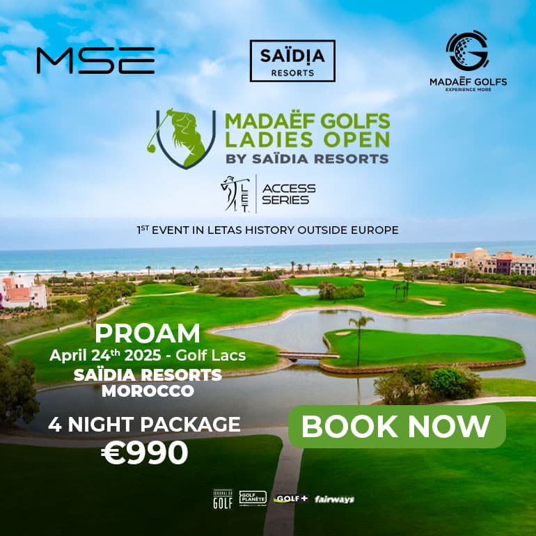 Saïdia Resort E01 2025 – Promotion du Madael Golfs Ladies Open – ticket carré