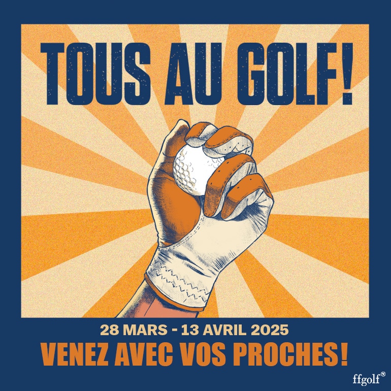 FFGOLF E02 – 2025 Tous au golf – ticket carré