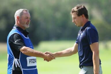 Matthew Fitzpatrick Billy Foster Photo by Andrew Redington / GETTY IMAGES EUROPE / Getty Images via AFP