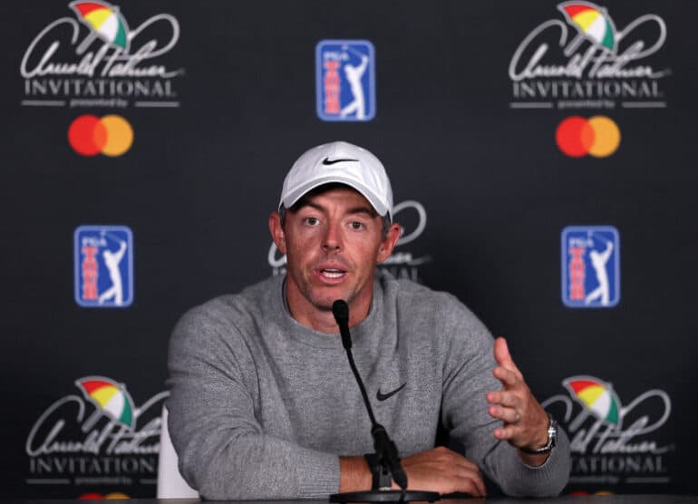 RoryMcIlroyConfAPI Richard Heathcote / Getty / AFP